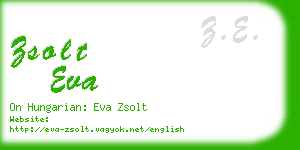 zsolt eva business card